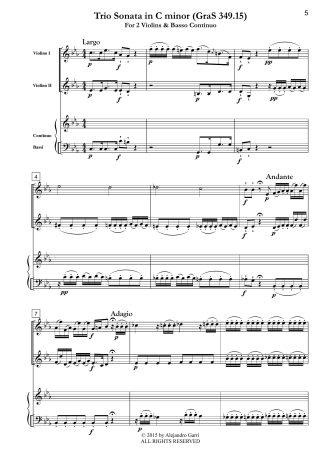 Trio Sonata in C minor(GraS 349.15)