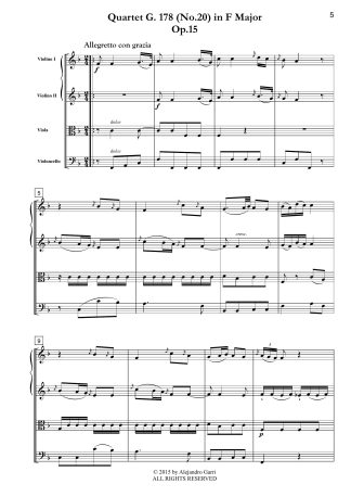 Six String Quartets, Op.15 (G. 177 - 182)