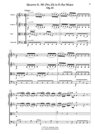 Six String Quartets, Op.15 (G. 177 - 182)