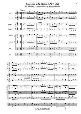 Sinfonia in G Major (GWV 602)