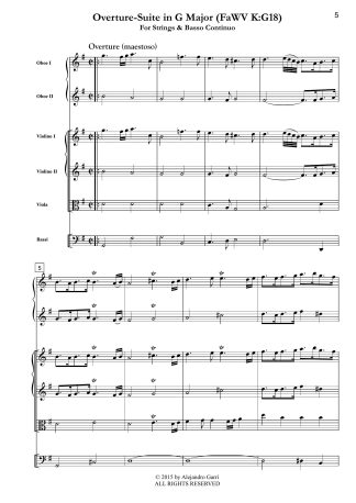 Overture-Suite in G Major (FaWV K:G18)