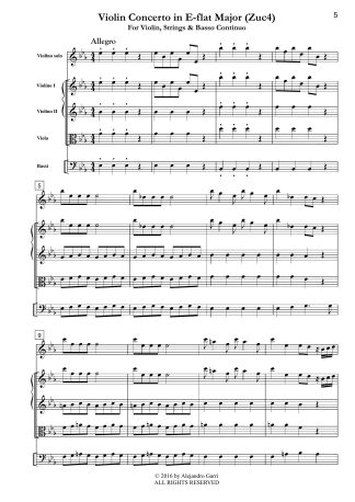 Violin Concerto in E-flat Major (Zuc4)