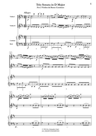 Six Trio Sonatas (Opus 1), Volume 3