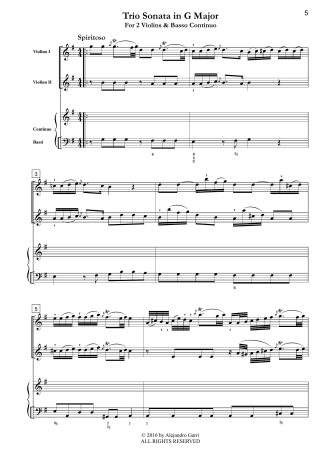 Six Trio Sonatas (Opus 1), Volume 5