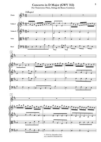 Flute Concerto in D Major (GWV 312)