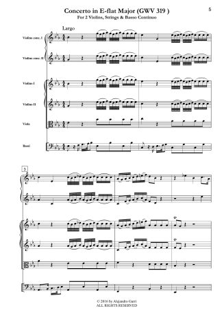 Concerto in E-flat Major(GWV 319)