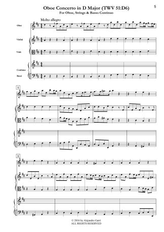Oboe Concerto in D Major (TWV 51:D6)