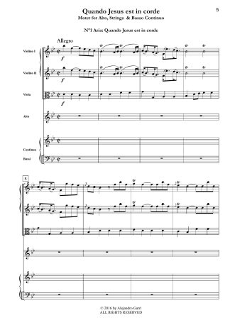 Quando Jesus est in corde, Motet