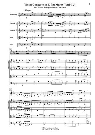 Violin Concerto in E-flat Major (JunP I.3)