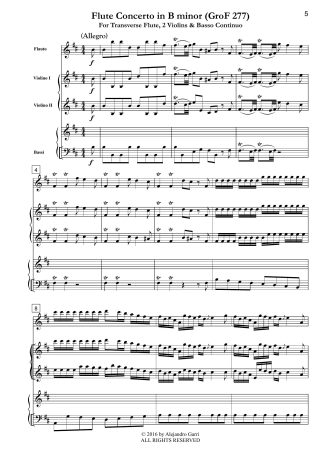 Flute Concerto in B minor (Grof 277)