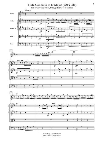 Flute Concerto in D Major (GWV 310)