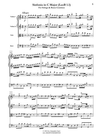 Sinfonia in C Major (LeeB 1.1)