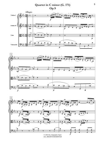 Six String Quartets, Op.9, Volume 1: Quartet in C minor (G.171)