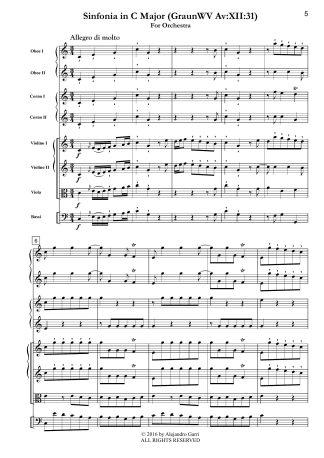 Sinfonia in C Major (GraunWV Av:XII:31)