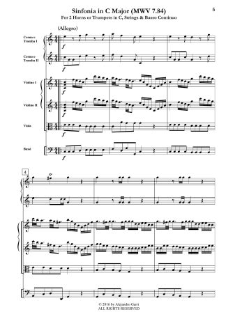 Sinfonia in C Major(MWV 7.84)
