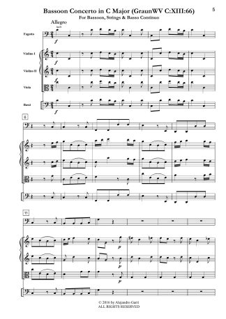Bassoon Concerto in C Major (GraunWV C:XIII:66)