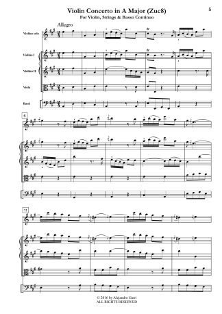 Violin Concerto in A Major (Zuc8)