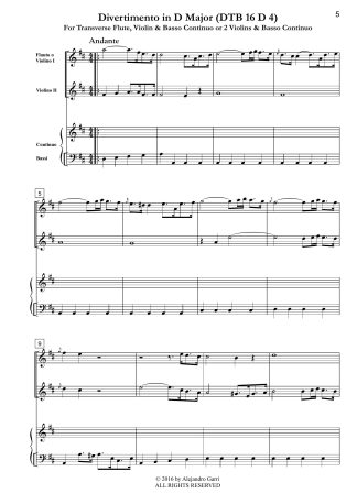 Divertimento in D Major (DTB 16 D 4)