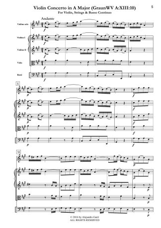 Violin Concerto in A Major (GraunWV A:XIII:10)