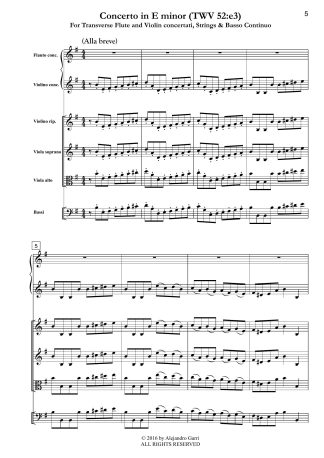 Concerto in E minor (TWV 52:e3)