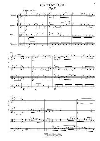 Six String Quartets, Op.22, Volume 1