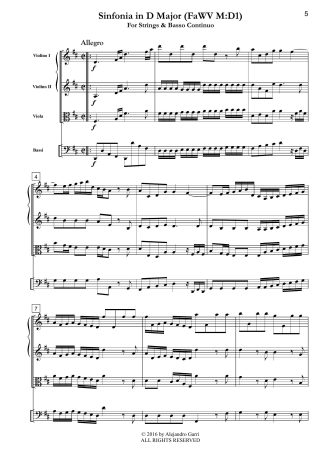 Sinfonia in D Major (FaWV M:D1)