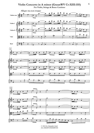 Violin Concerto in A minor (GraunWV Cv:XIII:155 )