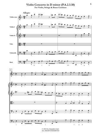 Violin Concerto in D minor (PasT A.2.3.10)