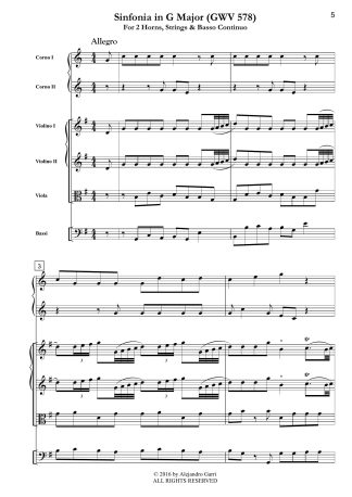 Sinfonia in G Major (GWV 578)