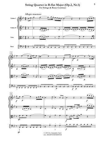 String Quartet in B-flat Major (Op.2, Nr.1)