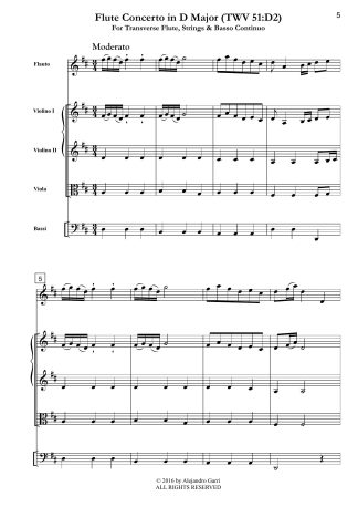 Flute Concerto in D Major (TWV 51:D2)