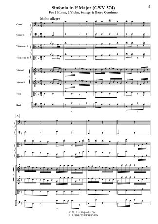 Sinfonia in F Major (GWV 574)