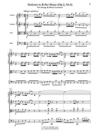 Sinfonia in B-flat Major, Op.2, Nr.5