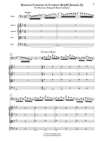 Bassoon Concerto in G minor (KapM Jiranek 21)