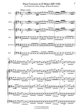 Flute Concerto in D Major (QV 5:45)
