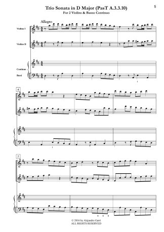Trio Sonata in D Major (PasT A.3.3.10)