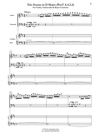 Trio Sonata in D Major (PasT A.4.2.2)
