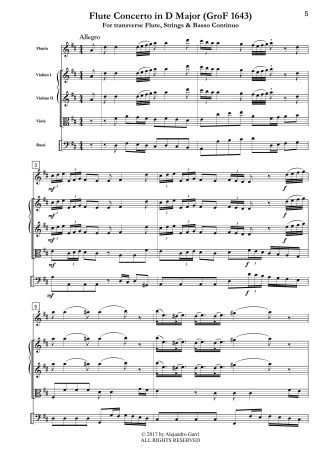 Flute Concerto in D Major (GroF 1643)