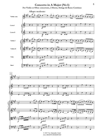 Concerto in A Major (Nr.1)