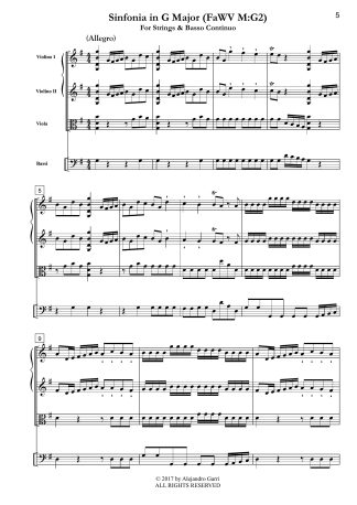 Sinfonia in G Major (FaWV M:G2)