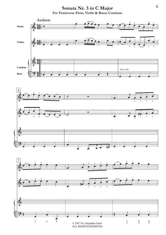 Six Trio Sonatas, Sonata Nr.3 in C Major