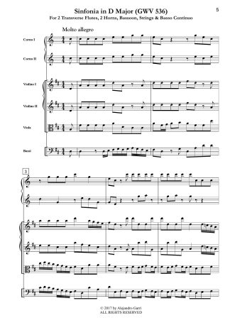 Sinfonia in D Major (GWV 536)