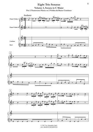 Eight Trio Sonatas, Nr.3, Sonata in C Major