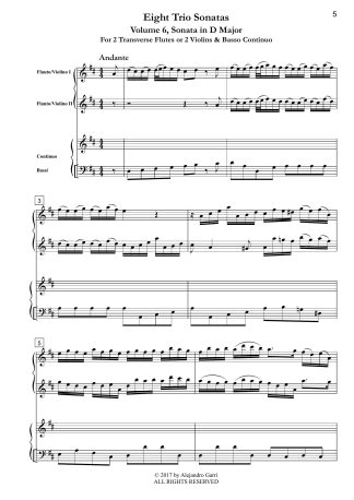 Eight Trio Sonatas, Nr.6, Sonata in D Major