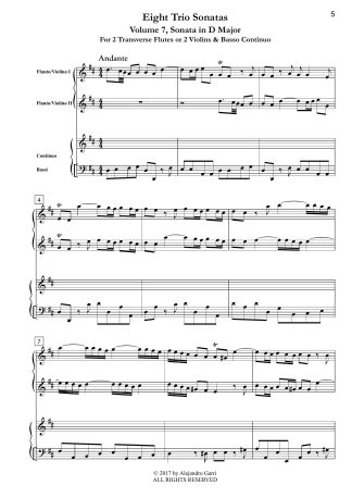 Eight Trio Sonatas, Nr.7, Sonata in D Major