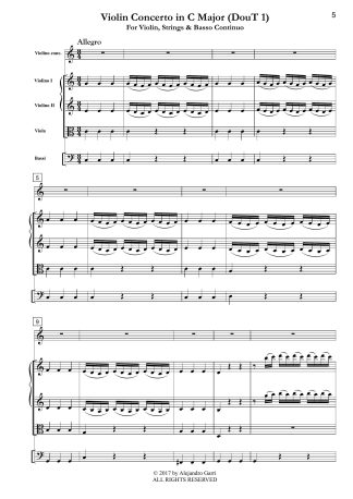 Violin Concerto in C Major (DouT 1)