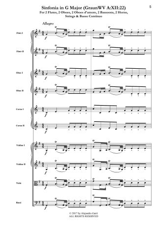 Sinfonia in G major (GraunWV A:XII:22)