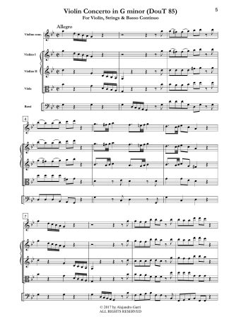 Violin Concerto in G minor (DouT 85)