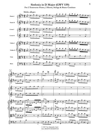 Sinfonia in F Major (GWV 539)