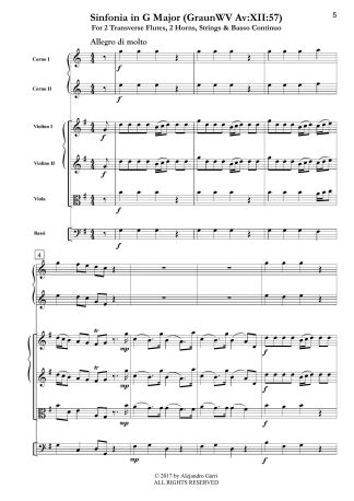 Sinfonia in G Major (GraunWV Av:XII:57)